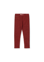 Pantalon Roli à paillettes – Dahlia Rouge – Coton biologique – Konges Sløjd