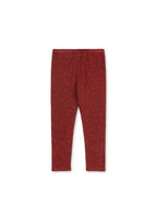 Pantalon Roli à paillettes – Dahlia Rouge – Coton biologique – Konges Sløjd