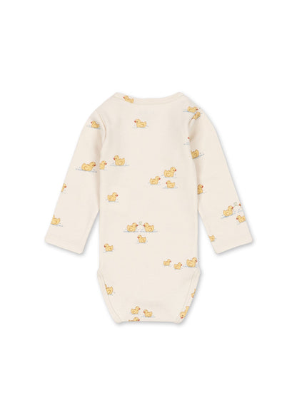 Romper Bello LS Body met eendjesprint – Fanga Mio – Biologisch katoen en modal – Konges Sløjd