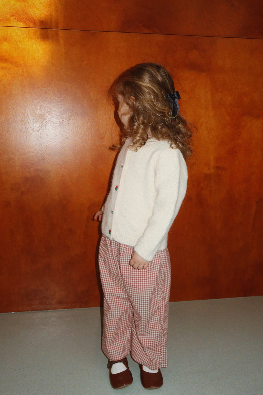 Foret Slit Pants Canyon Check – Plaid kids' pants – GOTS organic cotton – Konges Sløjd