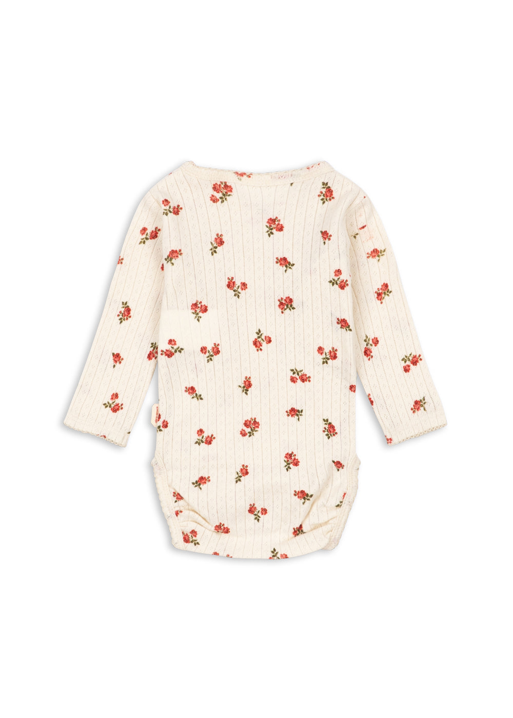 Minnie Newborn Body – Rosa Rouge – Floral wrap onesie – GOTS organic cotton – Konges Sløjd