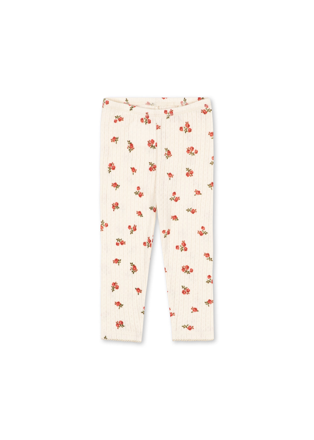 Minnie Pants – Rosa Rouge – Soft floral baby pants – GOTS organic cotton – Konges Sløjd