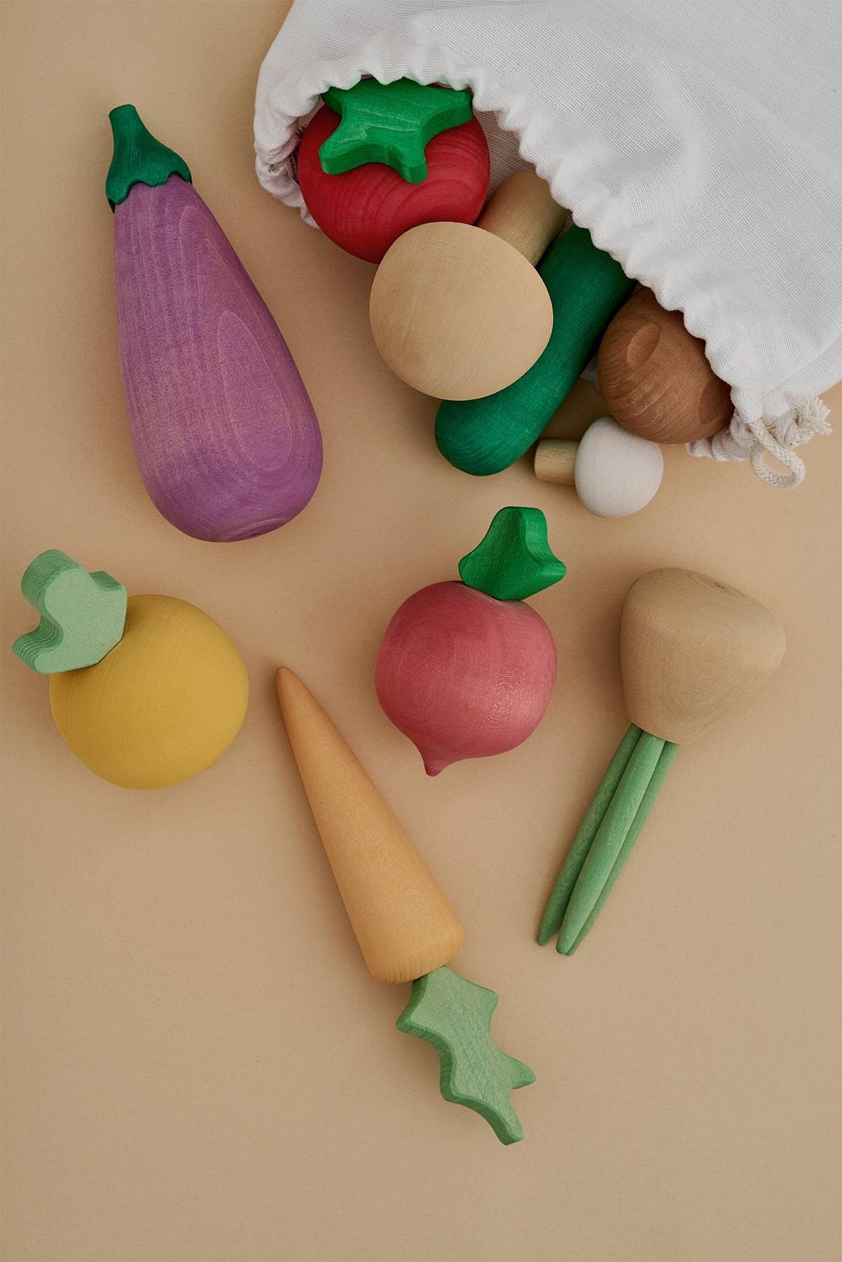 Houten groenteset – Open-ended play – Raduga Grëz