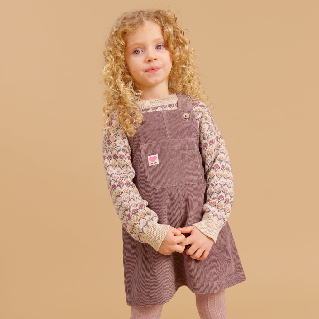 Jacquard trui Harlow - Off White - Biologisch katoen - Wheat kind