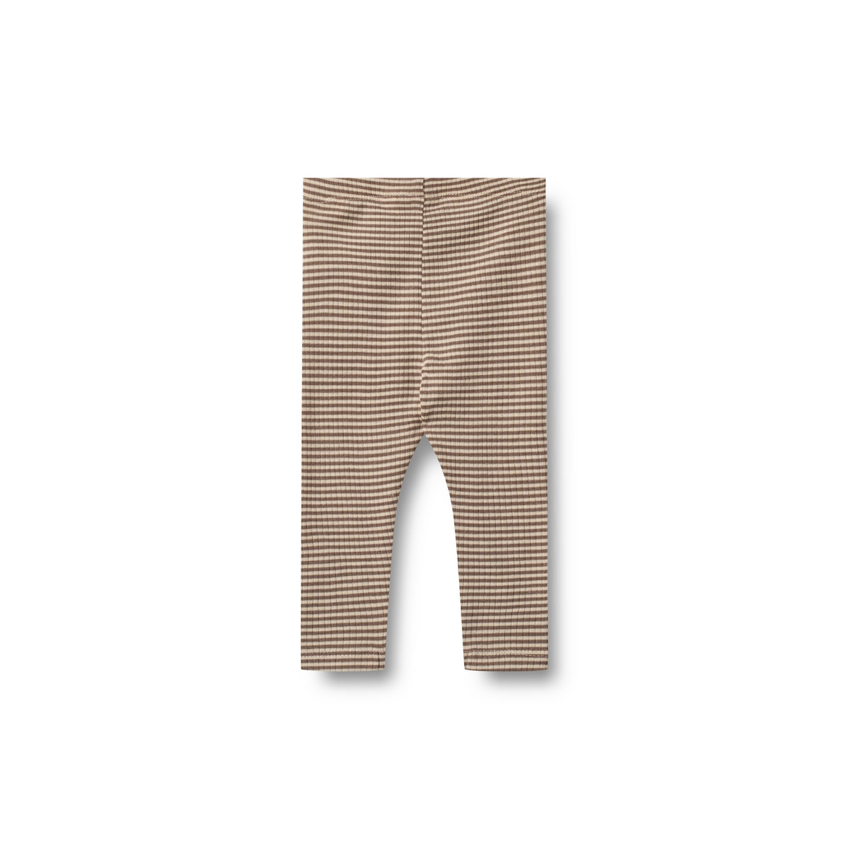 Wollen legging Agi - Wood Stripe - 100% merino wol - Wheat voor