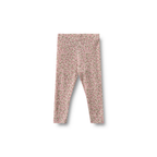 Wollen legging Agi - Pale Lilac Flowers - 100% merino wol - Wheat voor