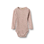 Wollen romper - Lucca -  Pale Lilac Flowers/Bloemenprint - 100% merino wol - Wheat voor
