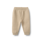 Gebreid broekje Antonie - Biologisch katoen - Wheat off white achter